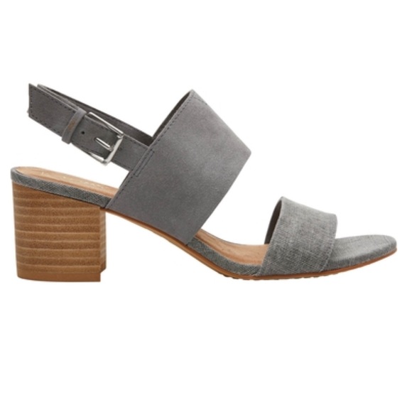 🔥Final🔥TOMS Women's Suede/Linen Poppy Sandals - Picture 7 of 8